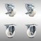 Service Caster 3 Inch SS Nylon Wheel Swivel Top Plate Caster Set with 2 Brake 2 Rigid SCC SCC-SS20S314-NYS-TLB-2-R-2 - alternate 3